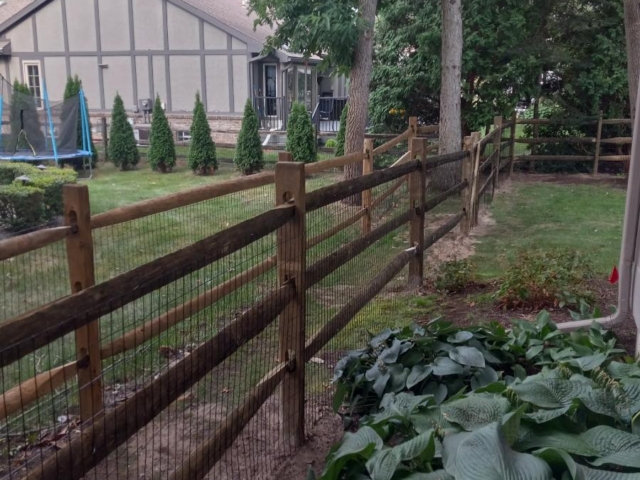 split rail fence