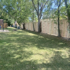 dog eared residential fence