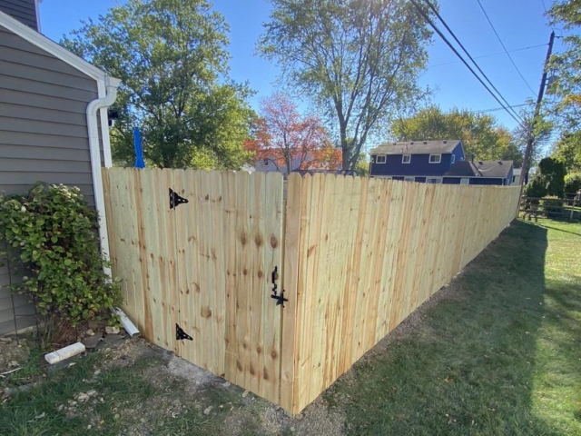 dog ear wooden fence