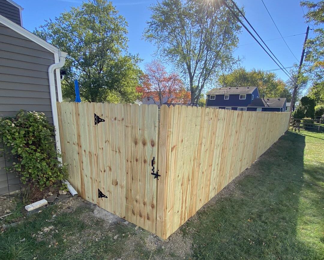 dog ear wooden fence