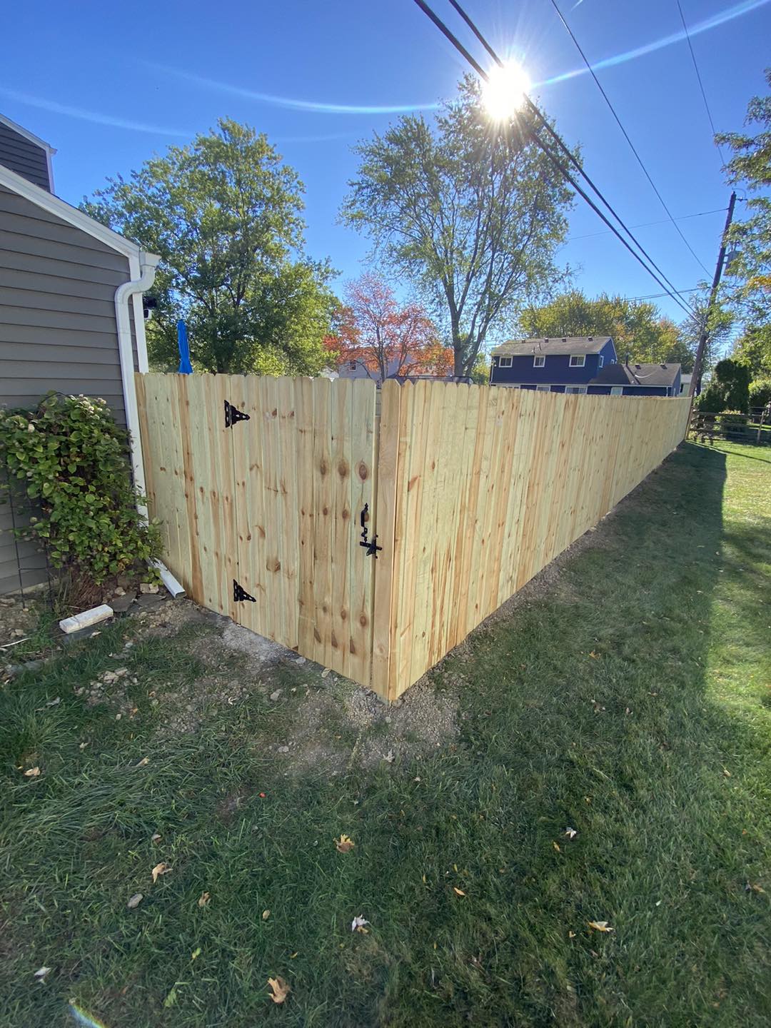 dog ear wooden fence