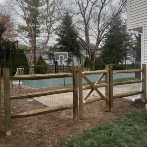 Split rail 3 high fence