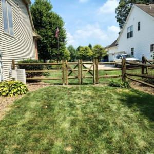 split rail fence installation