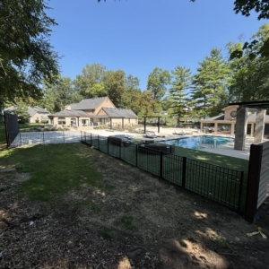 Commercial pool fence
