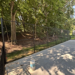 Commercial chain link fence