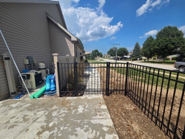 Residential Black Alumimum Fencing Aluminum Fence Installation